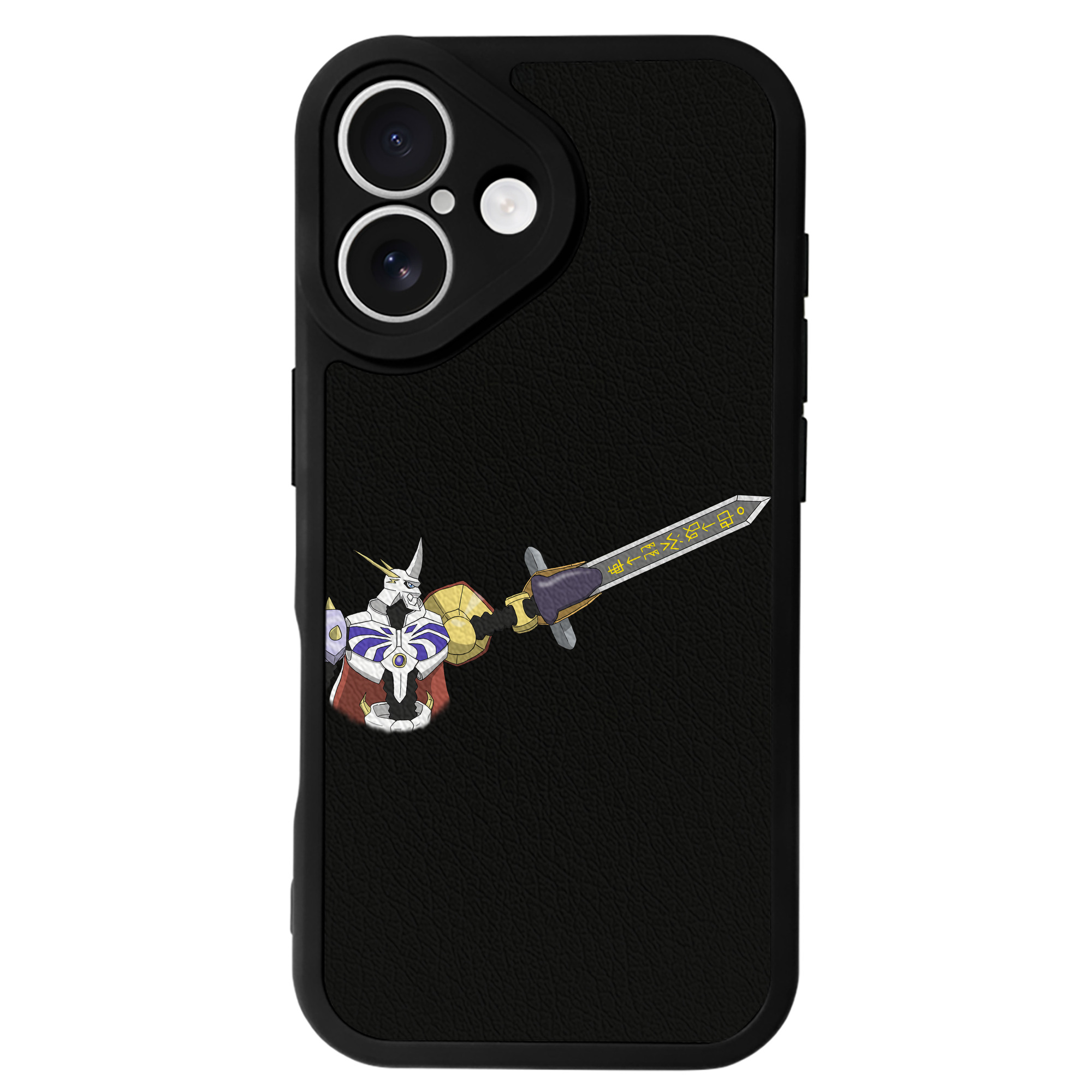 （画像用） Digimon デジタルモンスター/デジモン 【iPhone 16シリーズ対応】シリコンスマホケース（レザー調） 材質：シリコン